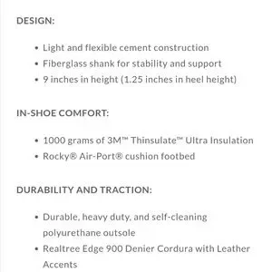 Rocky Shoes Mens Rocky Hunting Boots Deer Stalker Series 00g